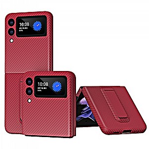 נרתיק קשיח מדגם CARBON HARD CASE מבית LaTera לטלפון סלולארי מדגם: Samsung Galaxy Z Flip 3 (צבע אדום) נרתיק קשיח מדגם CARBON HARD CASE מבית LaTera לטלפון סלולארי מדגם: Samsung Galaxy Z Flip 3 (צבע אדום)