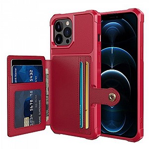 נרתיק סיליקון מדגם Wallet Protective Case מבית LaTera לטלפון סלולארי מדגם: iPhone 13 Pro Max (צבע אדום) נרתיק סיליקון מדגם Wallet Protective Case מבית LaTera לטלפון סלולארי מדגם: iPhone 13 Pro Max (צבע אדום)