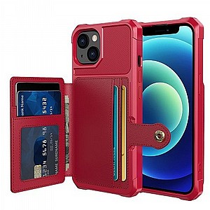 נרתיק סיליקון מדגם Wallet Protective Case מבית LaTera לטלפון סלולארי מדגם: iPhone 13 (צבע אדום) נרתיק סיליקון מדגם Wallet Protective Case מבית LaTera לטלפון סלולארי מדגם: iPhone 13 (צבע אדום)