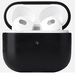 נרתיק עור מדגם Snap Fastener Leather Case מבית LaTera לאוזניות AirPods 3 (צבע שחור) נרתיק עור מדגם Snap Fastener Leather Case מבית LaTera לאוזניות AirPods 3 (צבע שחור)