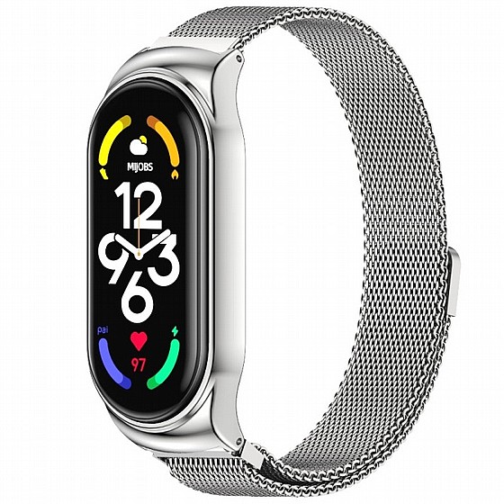����� ���� ���� Milano Magnetic Steel Band ���� LaTera ����� ��� ����: Xiaomi Mi Band 7 (��� Rose Gold)