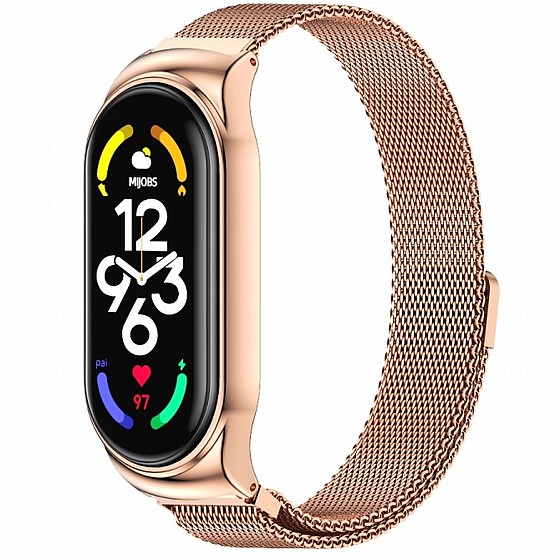 ����� ���� ���� Milano Magnetic Steel Band ���� LaTera ����� ��� ����: Xiaomi Mi Band 7 (��� Blue)