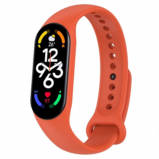 ����� ������� ���� Solid Color Silicone Band ���� LaTera ����� ��� ����: Xiaomi Mi Band 7 (��� Yellow)