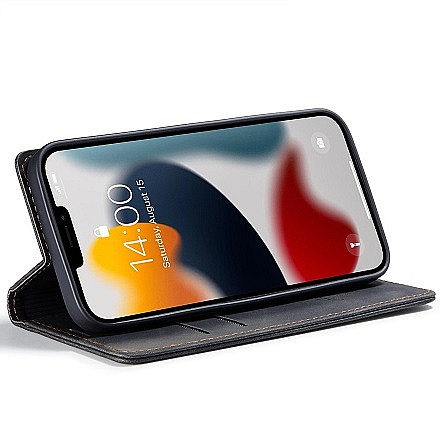 ����� ��� ���� Leather Case ���� CASEME ������ ������ ����: iPhone 13 Pro Max (��� ����)