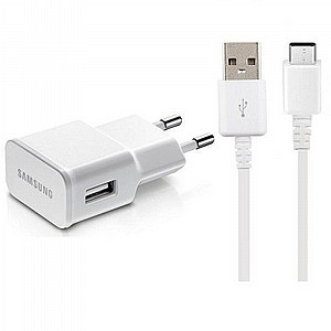 מטען לבית מקורי מדגם USB-C 15W לטלפון סלולרי Samsung (צבע לבן) מטען לבית מקורי מדגם USB-C 15W לטלפון סלולרי Samsung (צבע לבן)