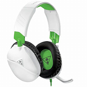 אוזניות עם מיקרופון מדגם Recon 70 מבית Turtle Beach (לבן/כחול) אוזניות עם מיקרופון מדגם Recon 70 מבית Turtle Beach (לבן/כחול)