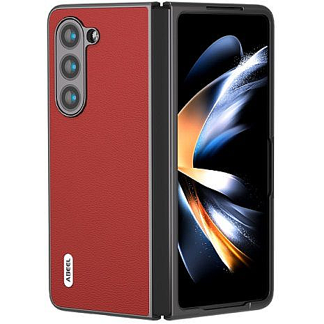 ����� ���� ����  Genuine Leather Luolai ���� Abeel ������ ������ ����: Samsung Galaxy Z Fold 5 (��� ����)