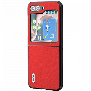 ����� ���� ���� Cross Texture Genuine Leather ���� Abeel ������ ������ ����: Samsung Galaxy Z Fold 5 (��� ����)