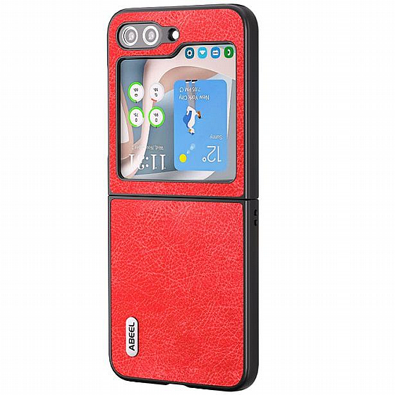 ����� ���� ���� Retro Litchi Texture ���� Abeel ������ ������ ����: Samsung Galaxy Z Flip 5 (��� ����)