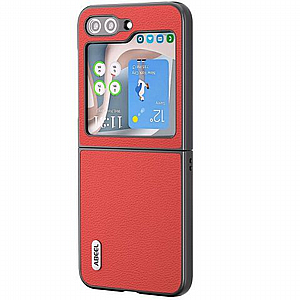 ����� ���� ���� Genuine Leather ���� Abeel ������ ������ ����: Samsung Galaxy Z Flip 5 (��� ����)