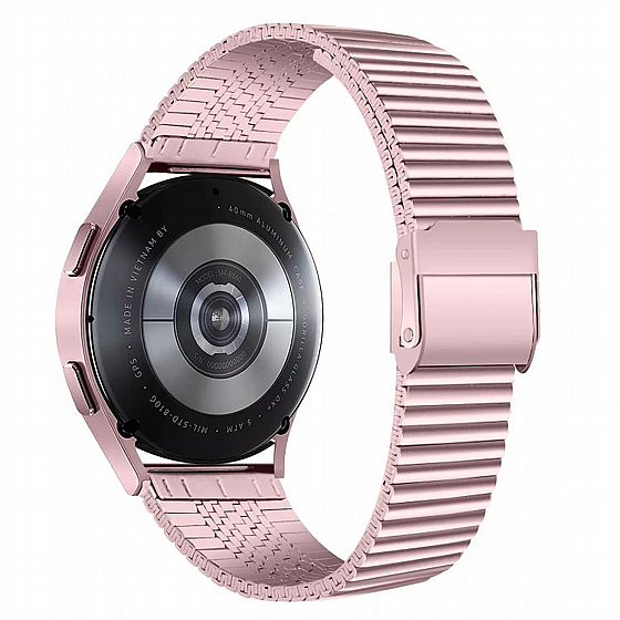 ����� ���� ���� Double Safety Buckle Steel Band ���� LaTera ����� ��� (��� Pink Gold) - 20mm