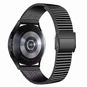 רצועת מתכת מדגם Double Safety Buckle Steel Band מבית LaTera לשעון חכם (צבע Silver) - 20mm רצועת מתכת מדגם Double Safety Buckle Steel Band מבית LaTera לשעון חכם (צבע Silver) - 20mm