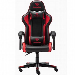 כיסא מחשב גיימינג מדגם GAMER מבית SCORPIUS (צבע שחור/אדום) כיסא מחשב גיימינג מדגם GAMER מבית SCORPIUS (צבע שחור/אדום)
