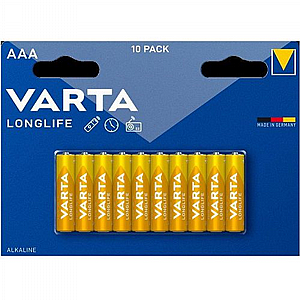 10 סוללות מדגם AA מבית Varta 10 סוללות מדגם AA מבית Varta