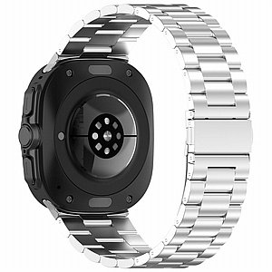 רצועת מתכת מדגם Three Straps Steel Band מבית iBands לשעון חכם מדגם: Samsung Galaxy Watch 7 / Watch 6 / Watch 5 / Watch 4 (צבע Silver) - 20mm רצועת מתכת מדגם Three Straps Steel Band מבית iBands לשעון חכם מדגם: Samsung Galaxy Watch 7 / Watch 6 / Watch 5 / Watch 4 (צבע Silver) - 20mm