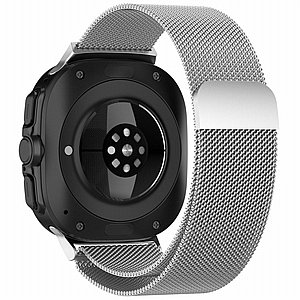 רצועת מתכת מדגם Milanese Loop Magnetic Steel Band מבית iBands לשעון חכם מדגם: Samsung Galaxy Watch 7 / Watch 6 / Watch 5 / Watch 4 (צבע Silver) - 20mm רצועת מתכת מדגם Milanese Loop Magnetic Steel Band מבית iBands לשעון חכם מדגם: Samsung Galaxy Watch 7 / Watch 6 / Watch 5 / Watch 4 (צבע Silver) - 20mm