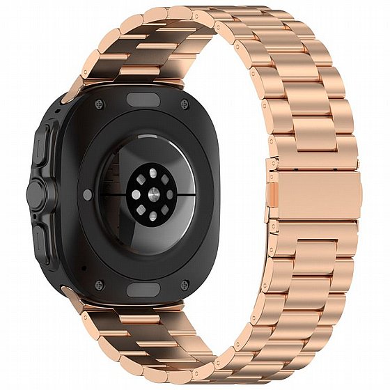 ����� ���� ���� Three Straps Steel Band ���� iBands ����� ��� ����: Samsung Galaxy Watch Ultra 47mm (��� Gold)