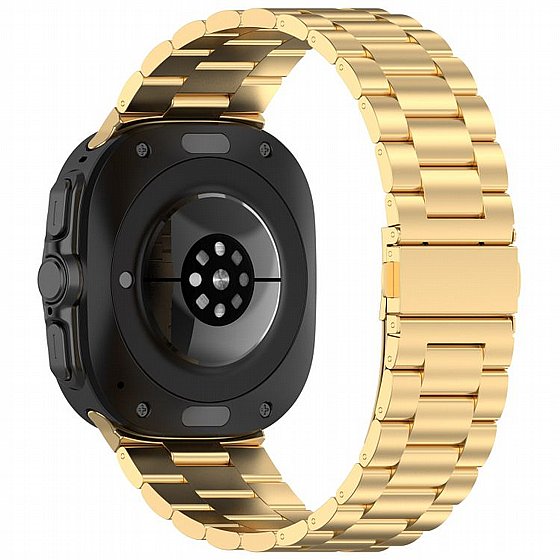 ����� ���� ���� Three Straps Steel Band ���� iBands ����� ��� ����: Samsung Galaxy Watch Ultra 47mm (��� Black)