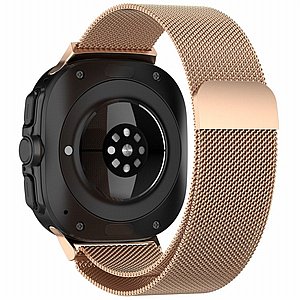 ����� ���� ���� Milanese Loop Magnetic Steel Band ���� iBands ����� ��� ����: Samsung Galaxy Watch Ultra 47mm (��� Gold) 
