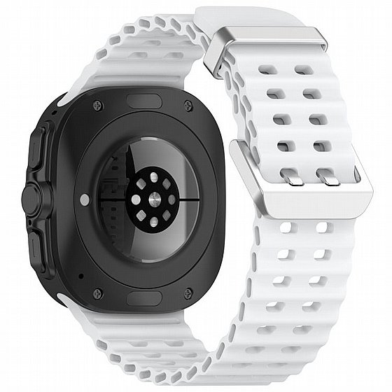 ����� ������� ����  Vertical Grain Wrist Silicone Band ���� iBands ����� ��� ����: Samsung Galaxy Watch 7 / Watch 6 / Watch 5 / Watch 4 (��� Purple)  - 20mm