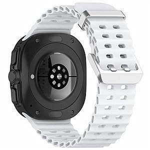 ����� ������� ����  Vertical Grain Wrist Silicone Band ���� iBands ����� ��� ����: Samsung Galaxy Watch 7 / Watch 6 / Watch 5 / Watch 4 (��� Purple)  - 20mm