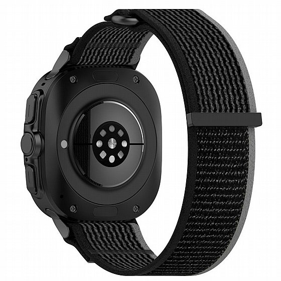 ����� �� / ������ ���� Simple Braided Nylon Band ���� iBands ����� ��� ����: Samsung Galaxy Watch Ultra 47mm (��� Black) 