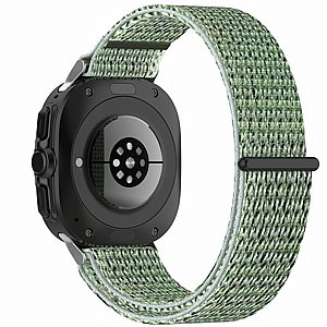 ����� �� / ������ ���� Simple Braided Nylon Band ���� iBands ����� ��� ����: Samsung Galaxy Watch Ultra 47mm (��� Lime) 