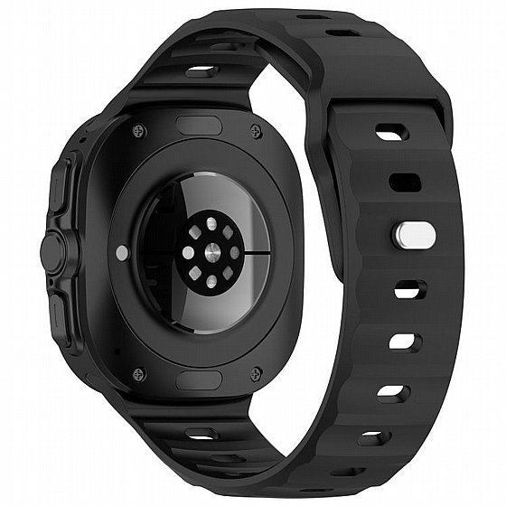 ����� ������� ����  Solid Color Reverse Buckle Silicone Band ���� iBands ����� ��� ����: Samsung Galaxy Watch Ultra 47mm (��� Yellow) 