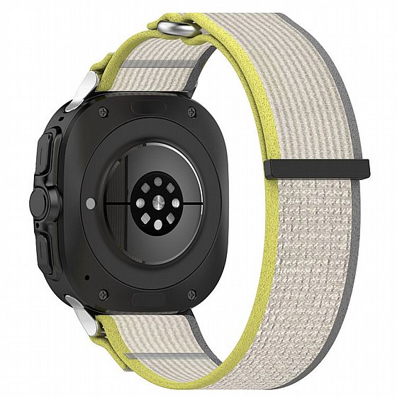 ����� �� / ������ ���� Fastener Loop Nylon Band ���� iBands ����� ��� ����: Samsung Galaxy Watch Ultra 47mm (��� Blue Gray) 