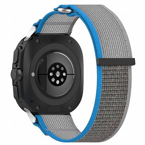 ����� �� / ������ ���� Fastener Loop Nylon Band ���� iBands ����� ��� ����: Samsung Galaxy Watch Ultra 47mm (��� Green Grey) 