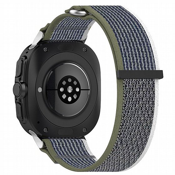 ����� �� / ������ ���� Fastener Loop Nylon Band ���� iBands ����� ��� ����: Samsung Galaxy Watch Ultra 47mm (��� Orange Beige) 