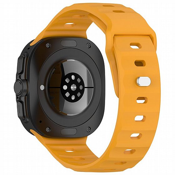 ����� ������� ����  Solid Color Reverse Buckle Silicone Band ���� iBands ����� ��� ����: Samsung Galaxy Watch Ultra 47mm (��� Blue) 