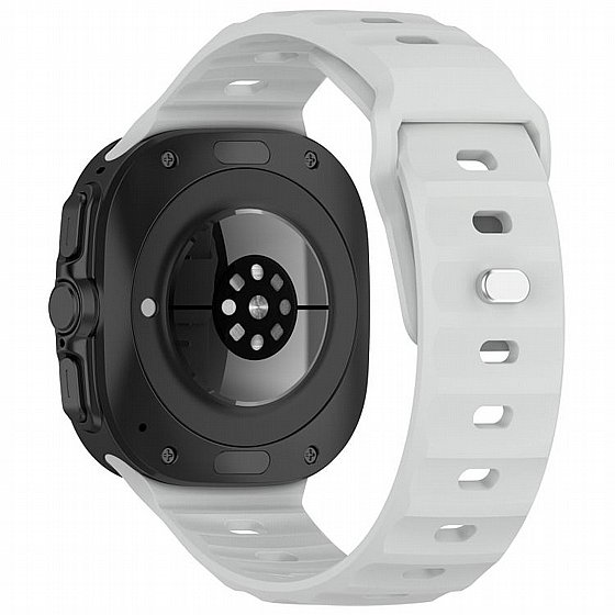 ����� ������� ����  Solid Color Reverse Buckle Silicone Band ���� iBands ����� ��� ����: Samsung Galaxy Watch Ultra 47mm (��� Pink) 