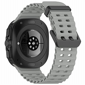 רצועת סיליקון מדגם Ocean Hole Dual Buckle Silicone Band מבית iBands לשעון חכם מדגם: Samsung Galaxy Watch Ultra 47mm (צבע Black) רצועת סיליקון מדגם Ocean Hole Dual Buckle Silicone Band מבית iBands לשעון חכם מדגם: Samsung Galaxy Watch Ultra 47mm (צבע Black)
