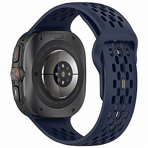����� ������� ����  Reverse Buckle Silicone Band ���� iBands ����� ��� ����: Samsung Galaxy Watch Ultra 47mm (��� Blue) 