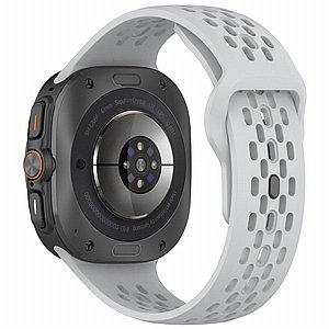 ����� ������� ����  Reverse Buckle Silicone Band ���� iBands ����� ��� ����: Samsung Galaxy Watch Ultra 47mm (��� White) 