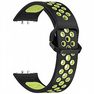 ����� ������� ���� Sports Solid Color Silicone Band ���� iBands ����� ��� ����: Samsung Galaxy Watch 7 / Watch 6 / Watch 5 / Watch 4 (��� Red/Gray)  - 20mm