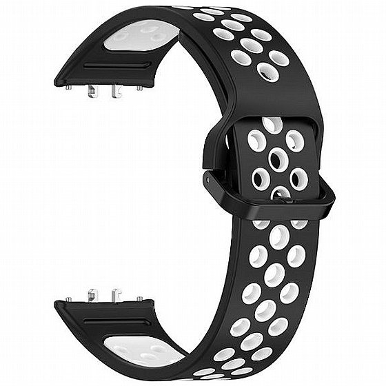 ����� ������� ���� Sports Solid Color Silicone Band ���� iBands ����� ��� ����: Samsung Galaxy Fit 3 (��� Blue/White) 