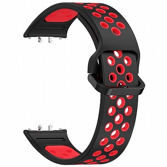 ����� ������� ���� Sports Solid Color Silicone Band ���� iBands ����� ��� ����: Samsung Galaxy Fit 3 (��� Black/White) 