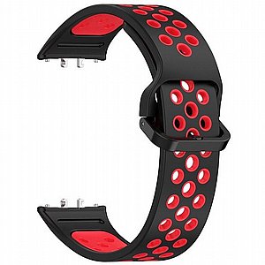 רצועת סיליקון מדגם Sports Solid Color Silicone Band מבית iBands לשעון חכם מדגם: Samsung Galaxy Fit 3 (צבע Black/White) רצועת סיליקון מדגם Sports Solid Color Silicone Band מבית iBands לשעון חכם מדגם: Samsung Galaxy Fit 3 (צבע Black/White)