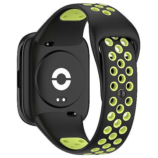 ����� ������� ���� Sports Solid Color Silicone Band ���� iBands ����� ��� ����: Xiaomi Redmi Watch 3 Active (��� Black/Red) 