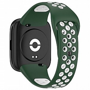 ����� ������� ���� Sports Solid Color Silicone Band ���� iBands ����� ��� ����: Xiaomi Redmi Watch 3 Active (��� Black/Lime) 