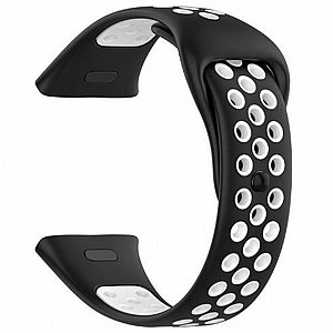 ����� ������� ���� Sports Solid Color Silicone Band ���� iBands ����� ��� ����: Xiaomi Redmi Watch 3 Active (��� Black/White) 