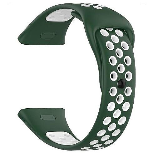 ����� ������� ���� Sports Solid Color Silicone Band ���� iBands ����� ��� ����: Xiaomi Redmi Watch 3 Active (��� Green/White) 
