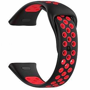 רצועת סיליקון מדגם Sports Solid Color Silicone Band מבית iBands לשעון חכם מדגם: Xiaomi Redmi Watch 3 Active (צבע Black/Red) רצועת סיליקון מדגם Sports Solid Color Silicone Band מבית iBands לשעון חכם מדגם: Xiaomi Redmi Watch 3 Active (צבע Black/Red)