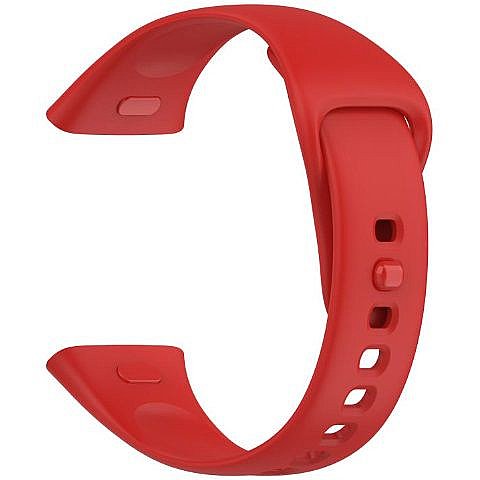 ����� ������� ���� Solid Color Silicone Band ���� iBands ����� ��� ����: Xiaomi Redmi Watch 3 Active (��� Red)