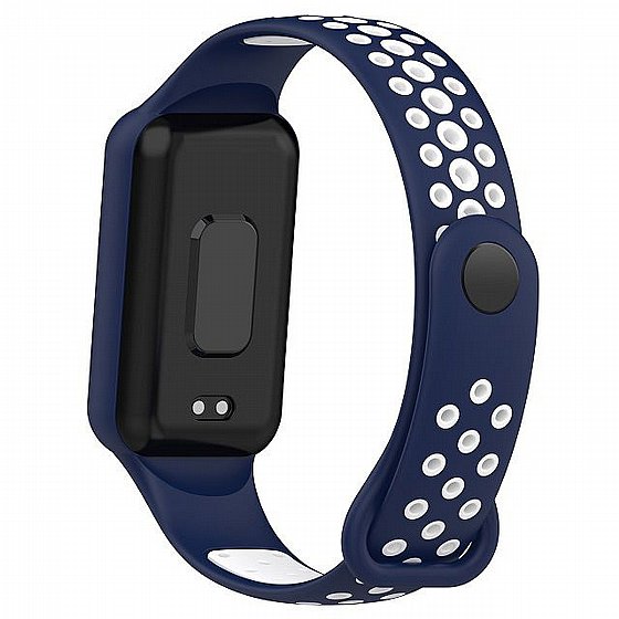 ����� ������� ���� Sports Solid Color Silicone Band ���� iBands ����� ��� ����: Xiaomi Smart Band 8 Active (��� Red/White) 