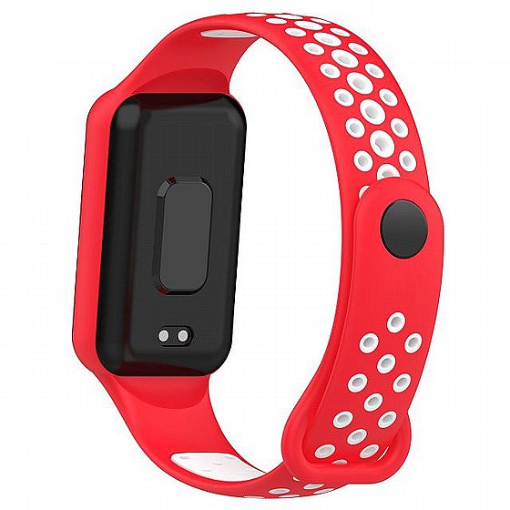 ����� ������� ���� Sports Solid Color Silicone Band ���� iBands ����� ��� ����: Xiaomi Smart Band 8 Active (��� Black/White) 