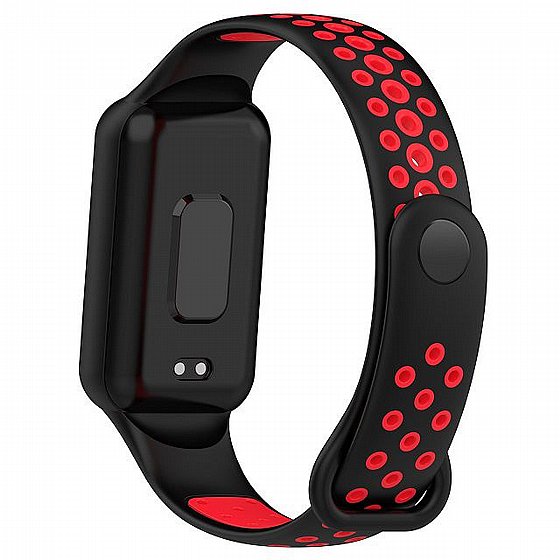 ����� ������� ���� Sports Solid Color Silicone Band ���� iBands ����� ��� ����: Xiaomi Smart Band 8 Active (��� Black/Lime) 