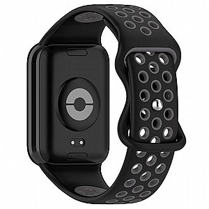 ����� ������� ���� Sports Solid Color Silicone Band ���� iBands ����� ��� ����: Xiaomi Smart Band 8 Pro (��� White/Black) 